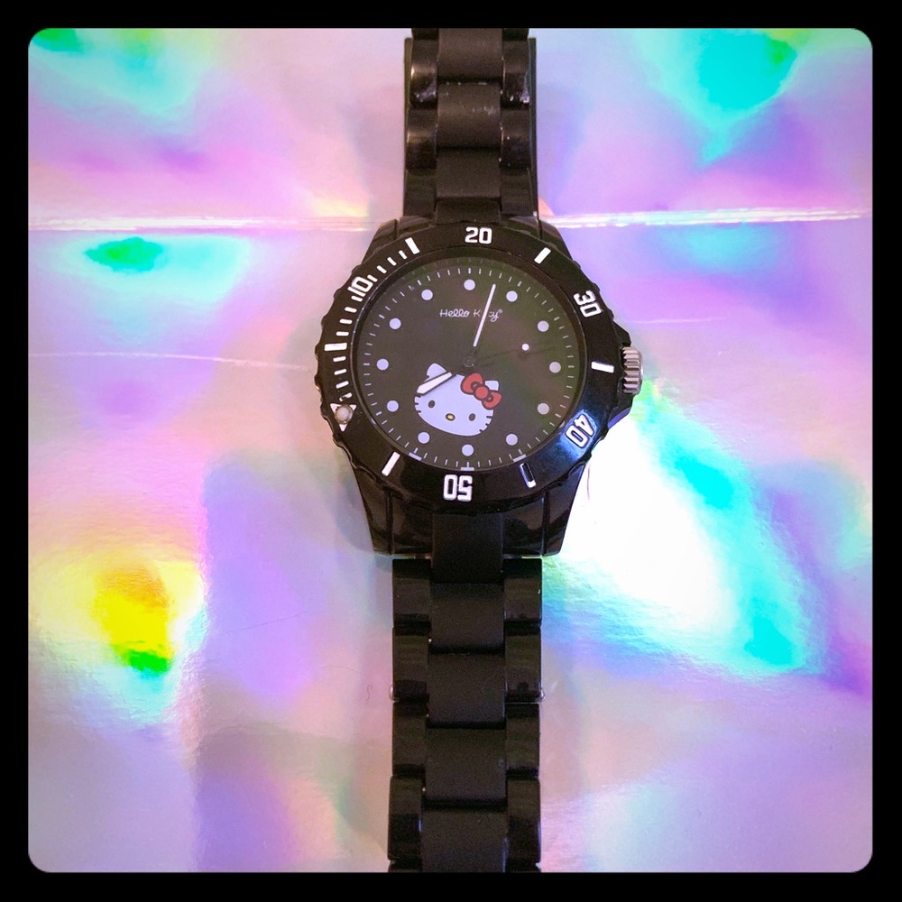 hello kitty watch new age cute kawaii black
